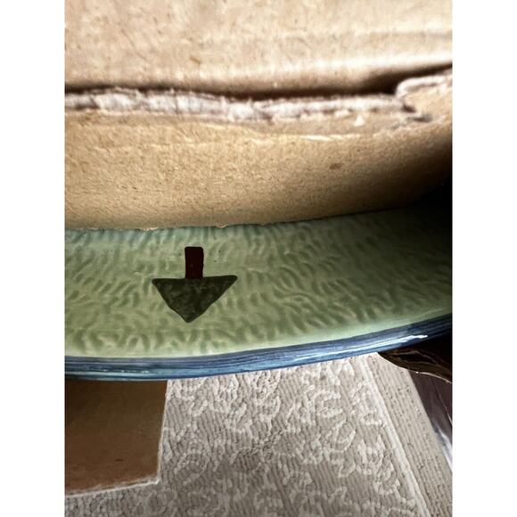 VTG Golf Chip & Dip Bowl Midwestern Home Products 101607 New In Box 14”x10” RARE - Picture 9 of 11